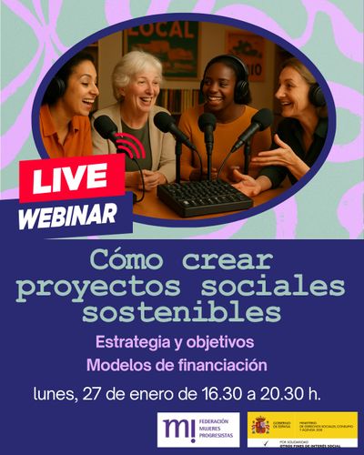 image event Webinar gratuita para mujeres, sobre como crear proyectos sociales sostenibles.